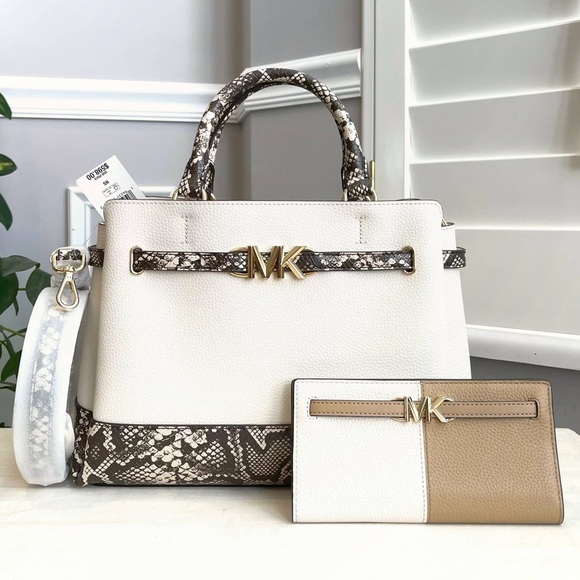 NeW! Michael Kors Reed Large Satchel & Wallet - Picture 1 of 10